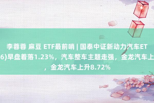 李蓉蓉 麻豆 ETF最前哨 | 国泰中证新动力汽车ETF(159806)早盘着落1.23%，汽车整车主题走强，金龙汽车上升8.72%