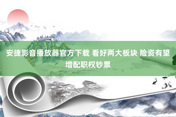 安捷影音播放器官方下载 看好两大板块 险资有望增配职权钞票