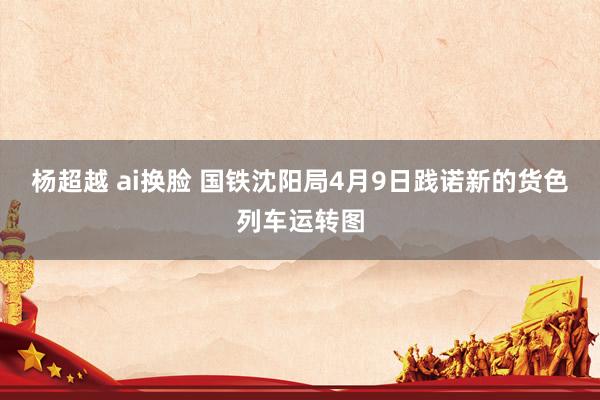 杨超越 ai换脸 国铁沈阳局4月9日践诺新的货色列车运转图